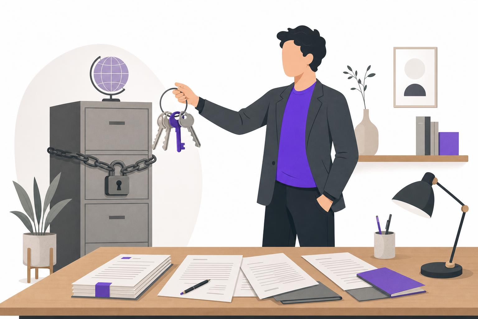 Illustration editoriale — Propriété des accès et des données SEO : les clauses à exiger d’une agence pour ne pas être pris en otage