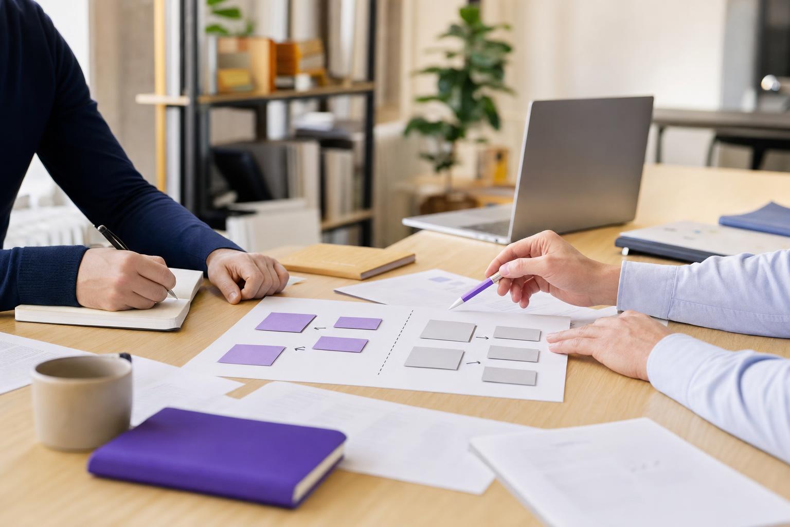 Illustration editoriale — Agence SEO ou système possédé : ce que chaque option coûte vraiment à un cabinet d'expertise ou de conseil (S2)