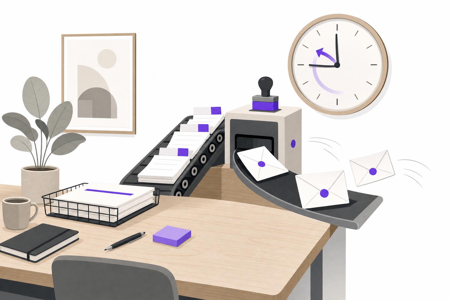 Illustration editoriale — Logiciel de relance client ou système de relance possédé : que choisir pour ne plus courir après les devis