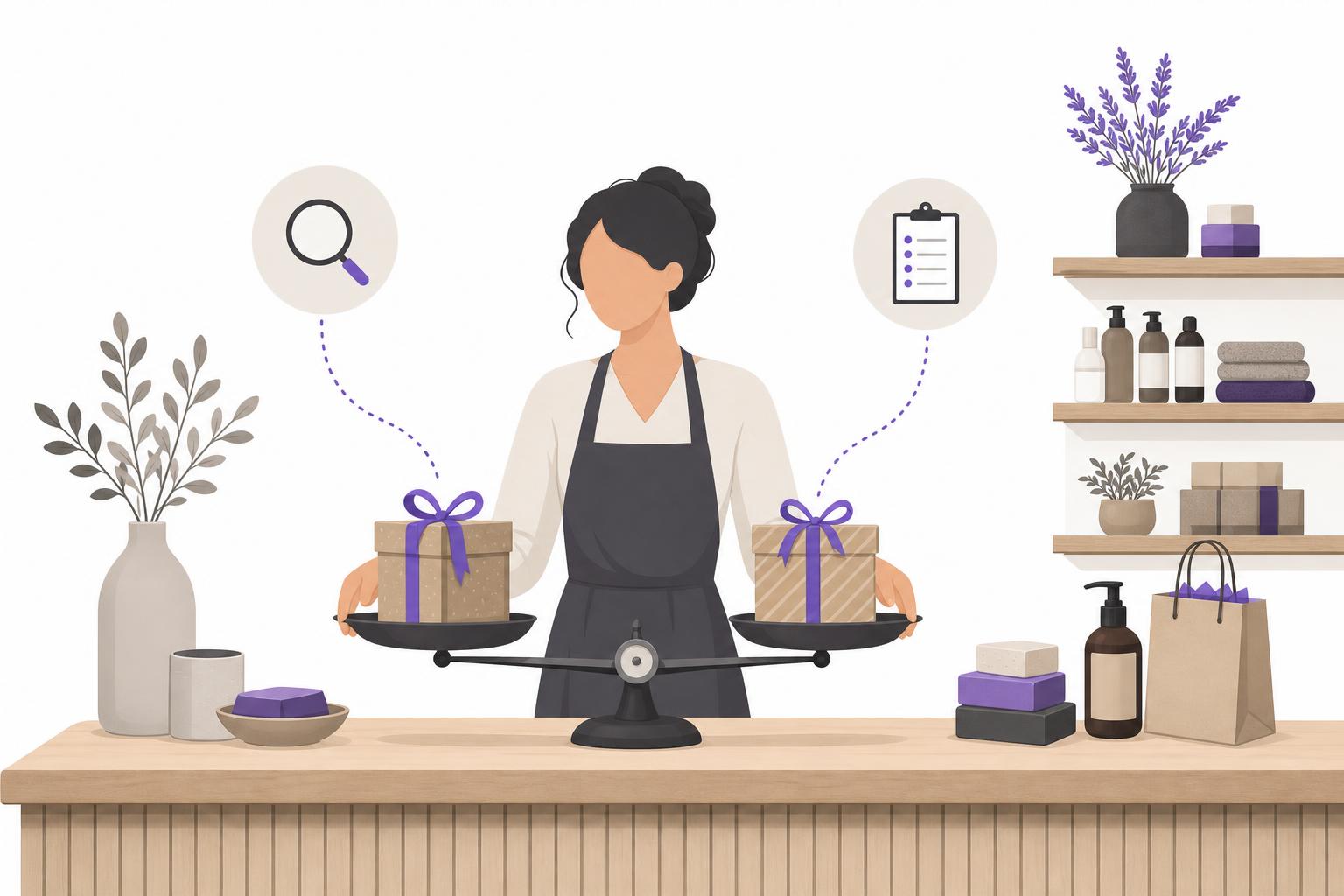 Illustration editoriale — Commerce spécialisé et marques de niche (S4) : SEO ou référencement dans les IA — sur quoi miser pour être trouvé avant Noël 2026