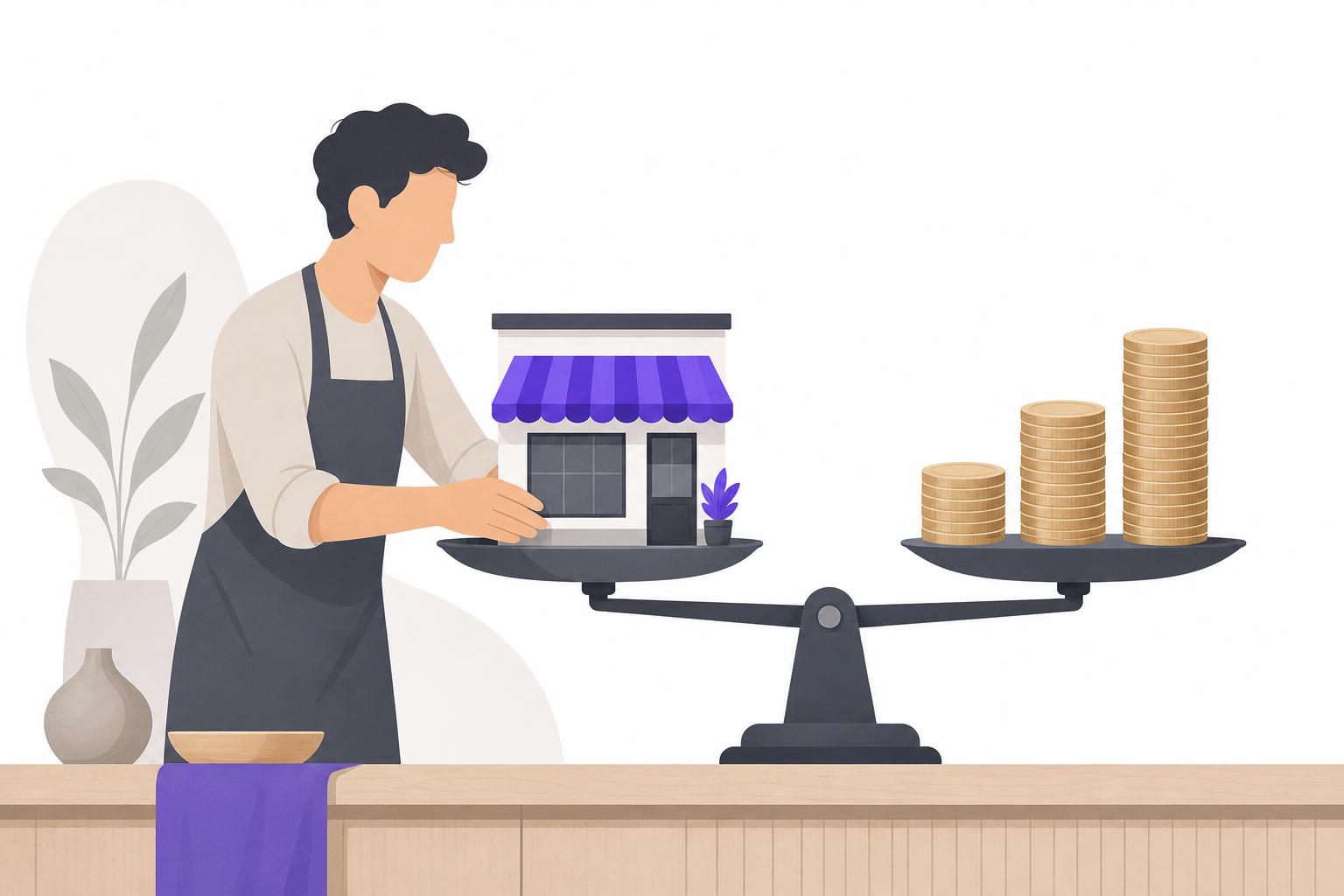 Illustration editoriale — Prix d’un référencement Google pour une PME en 2026 : les vraies fourchettes (agence, freelance, salarié) et comment décider