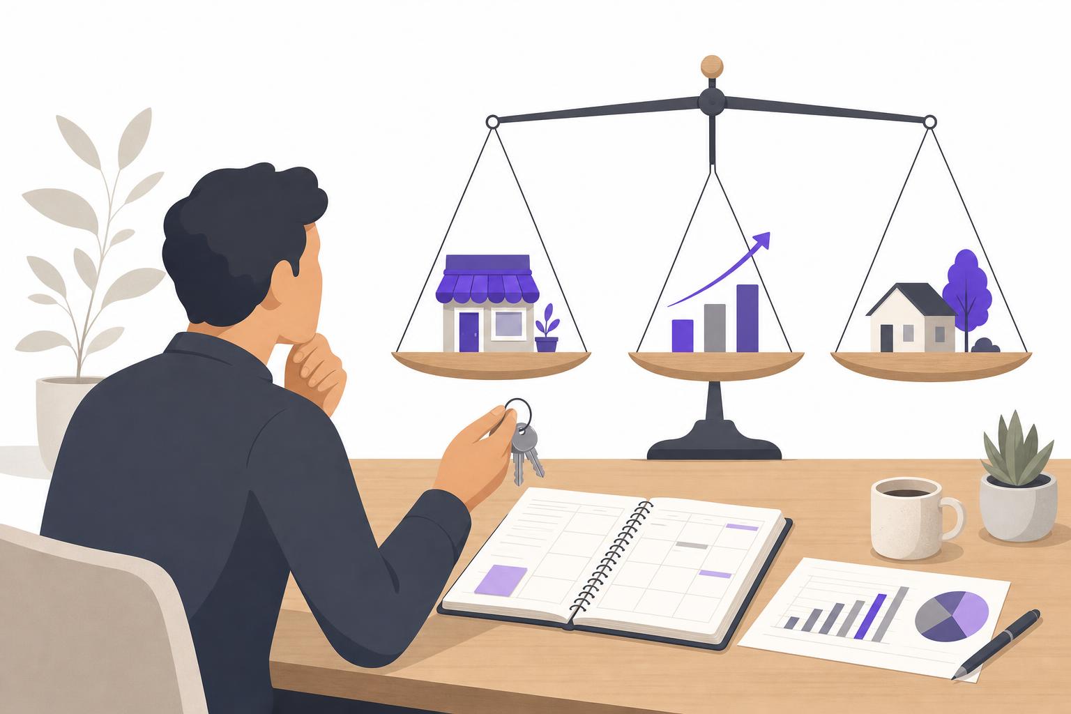 Illustration editoriale — Agence, freelance ou salarié pour sa visibilité : le comparatif honnête pour arbitrer le budget 2027 d’une PME