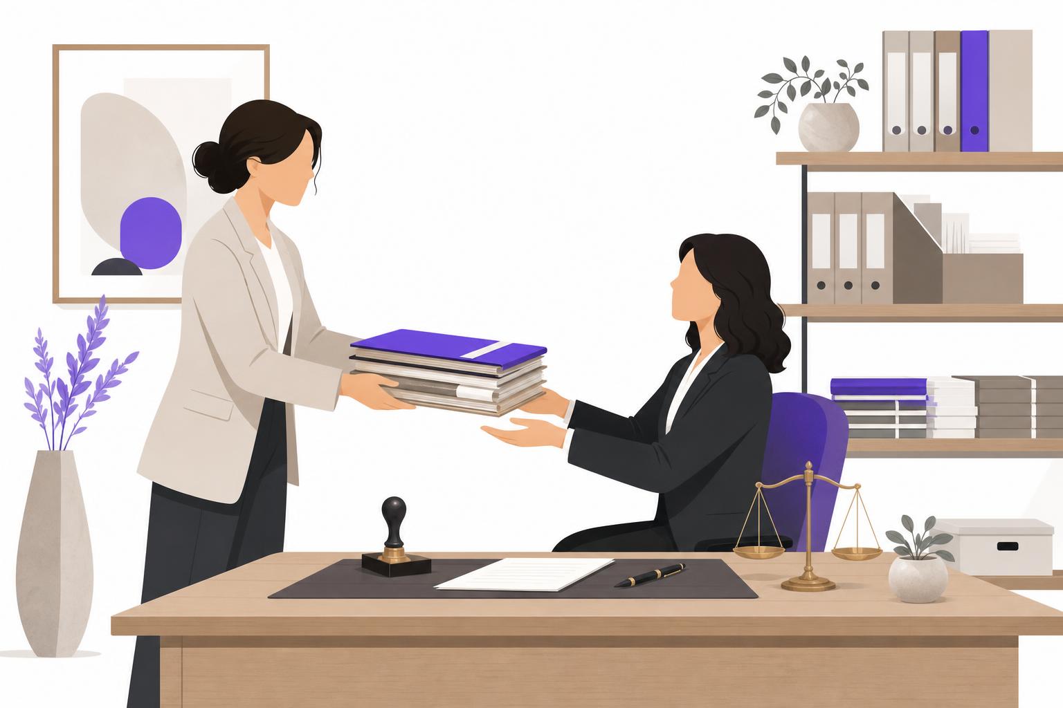 Illustration editoriale — Consultant en transformation digitale pour PME (S2 cabinets d’expertise) : ce qu’un expert-comptable ou avocat lui délègue vraiment, et ce qu’il garde