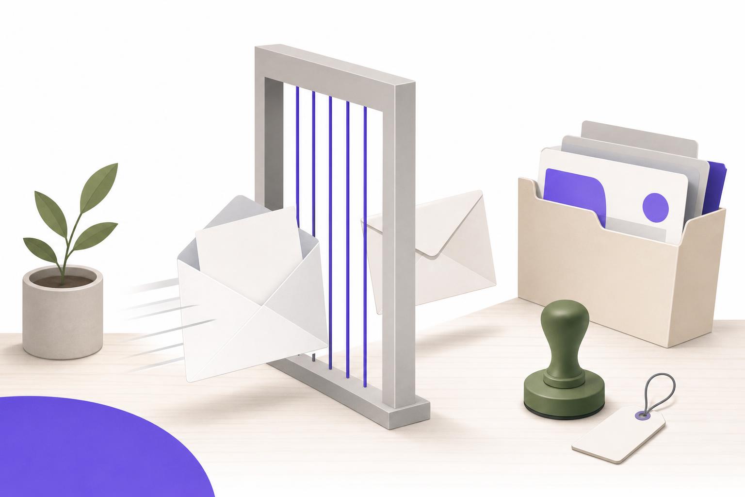 Illustration editoriale — RGPD et prospection B2B par email pour une agence ou un prestataire B2B (S3) en 2026 : ce qu’on a le droit d’envoyer sans consentement