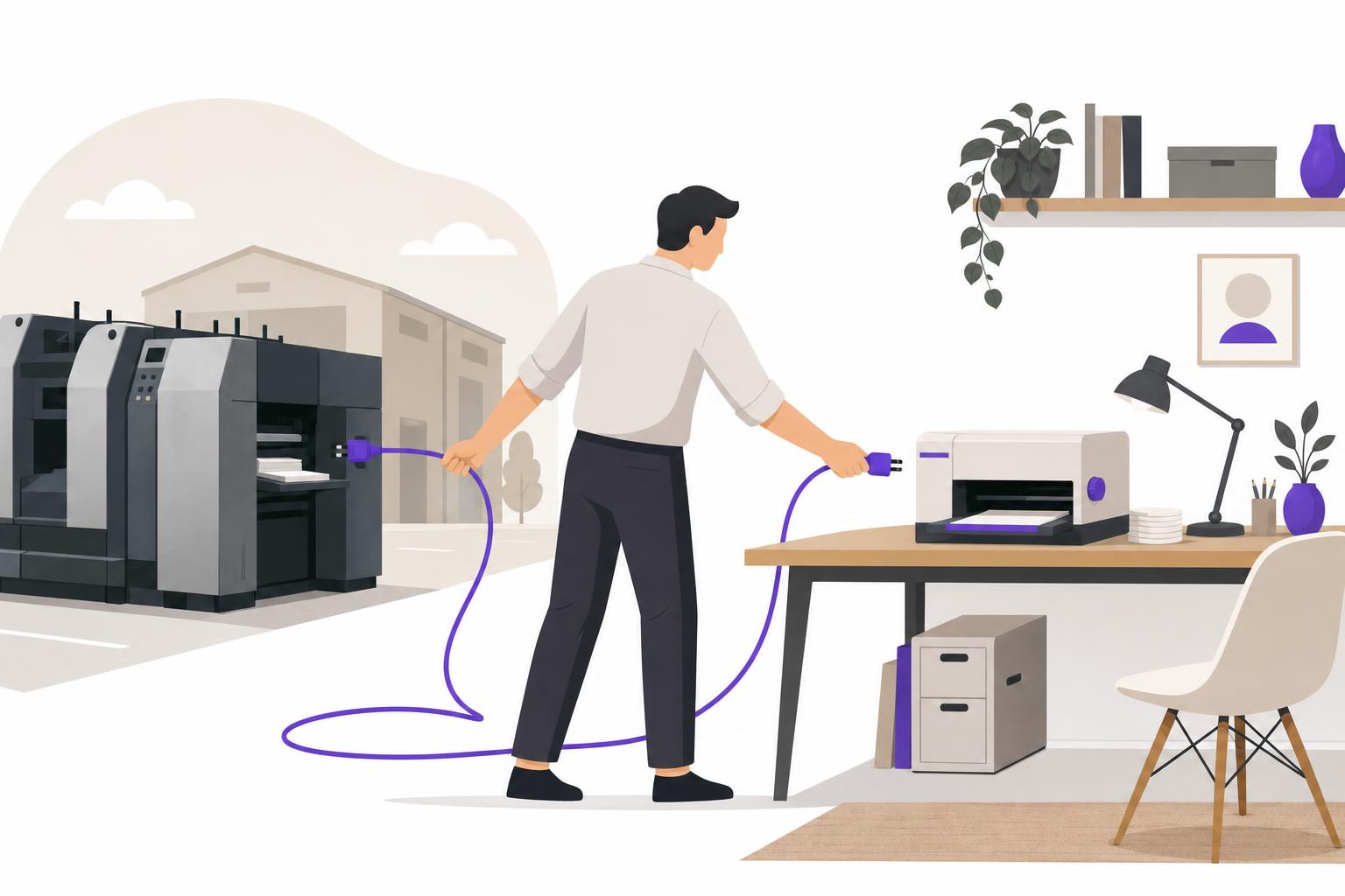 Illustration editoriale — ENEART : d’une agence SEO externe à un moteur de publication interne — ce qui a changé pour le dirigeant