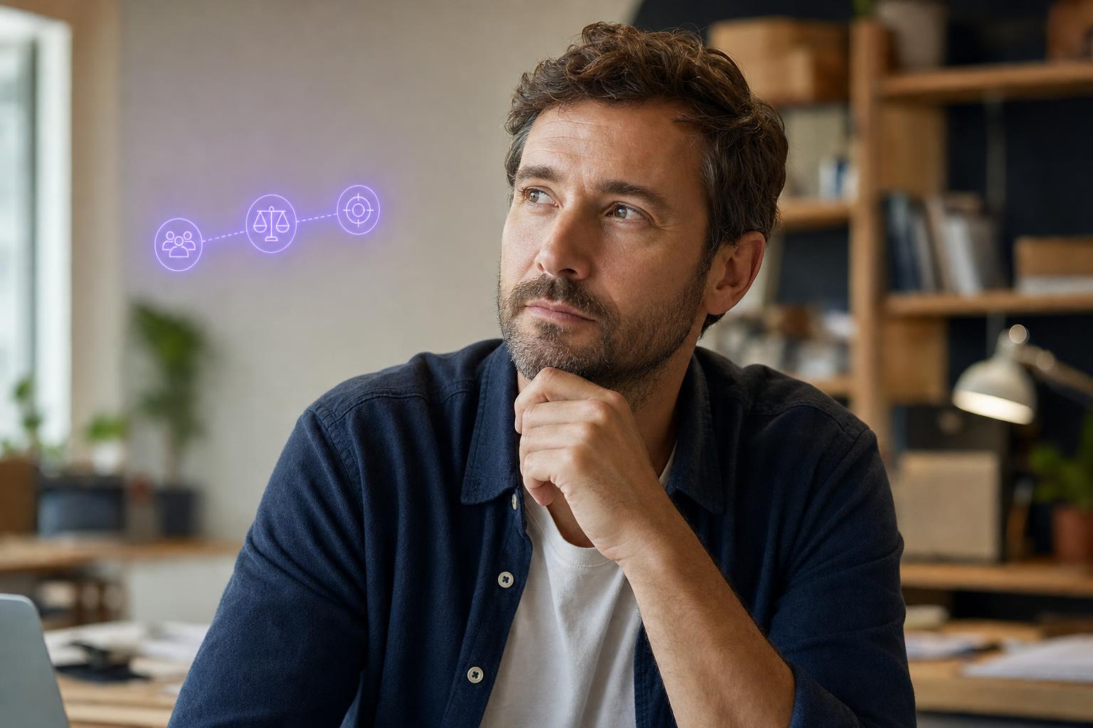 Illustration editoriale — Confier sa visibilité à une agence de prospection ou installer un système possédé : le comparatif pour une PME B2B qui veut des rendez-vous