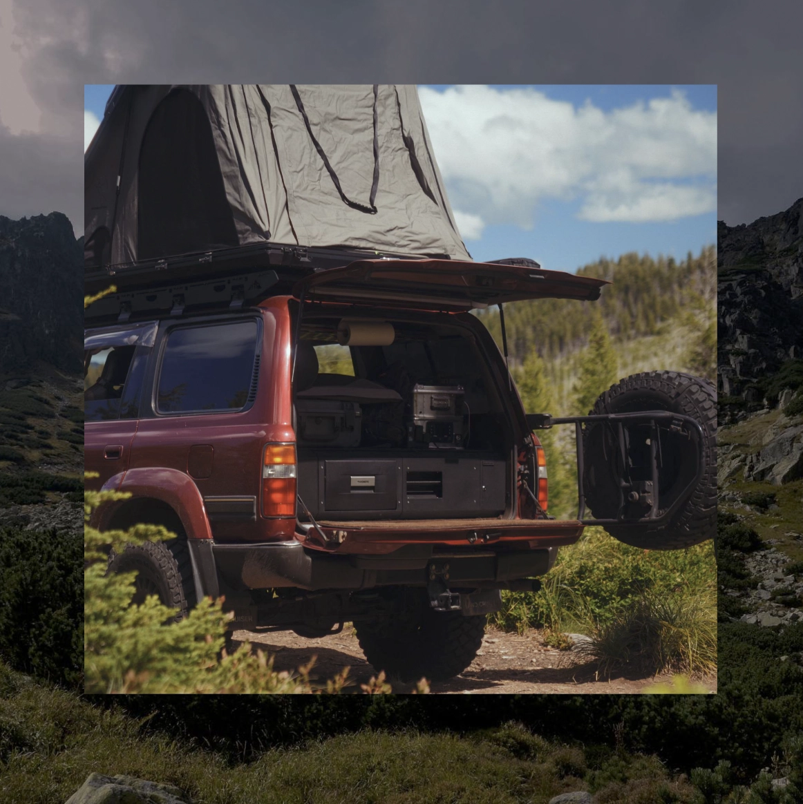 Biltfour Overland Storage brand identity and packaging design