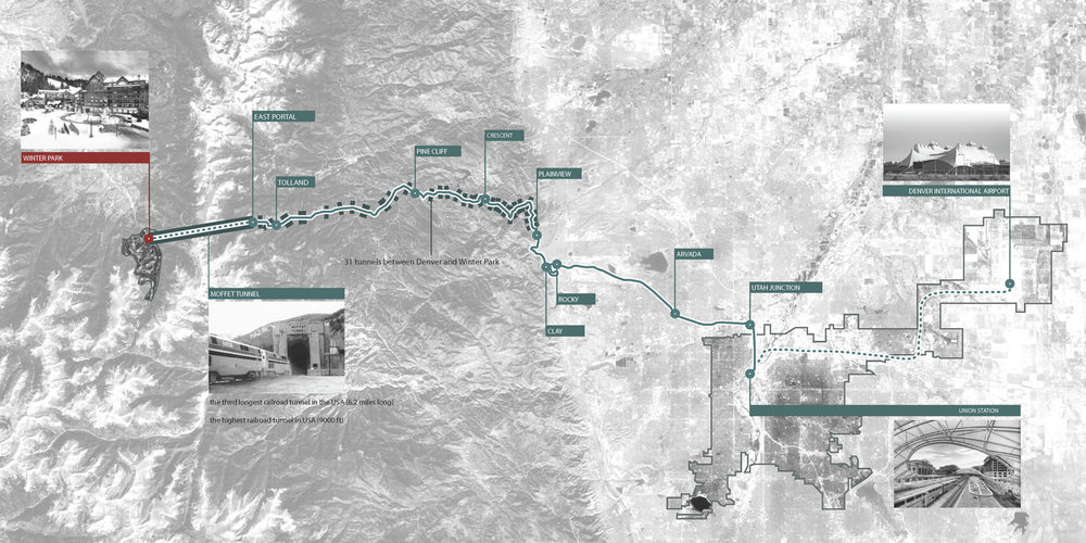 Mapa trayecto Winter Park Express