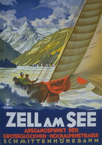 Poster Vintage ski Zell am See