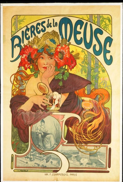 Poster Vintage Bieres de la Meuse