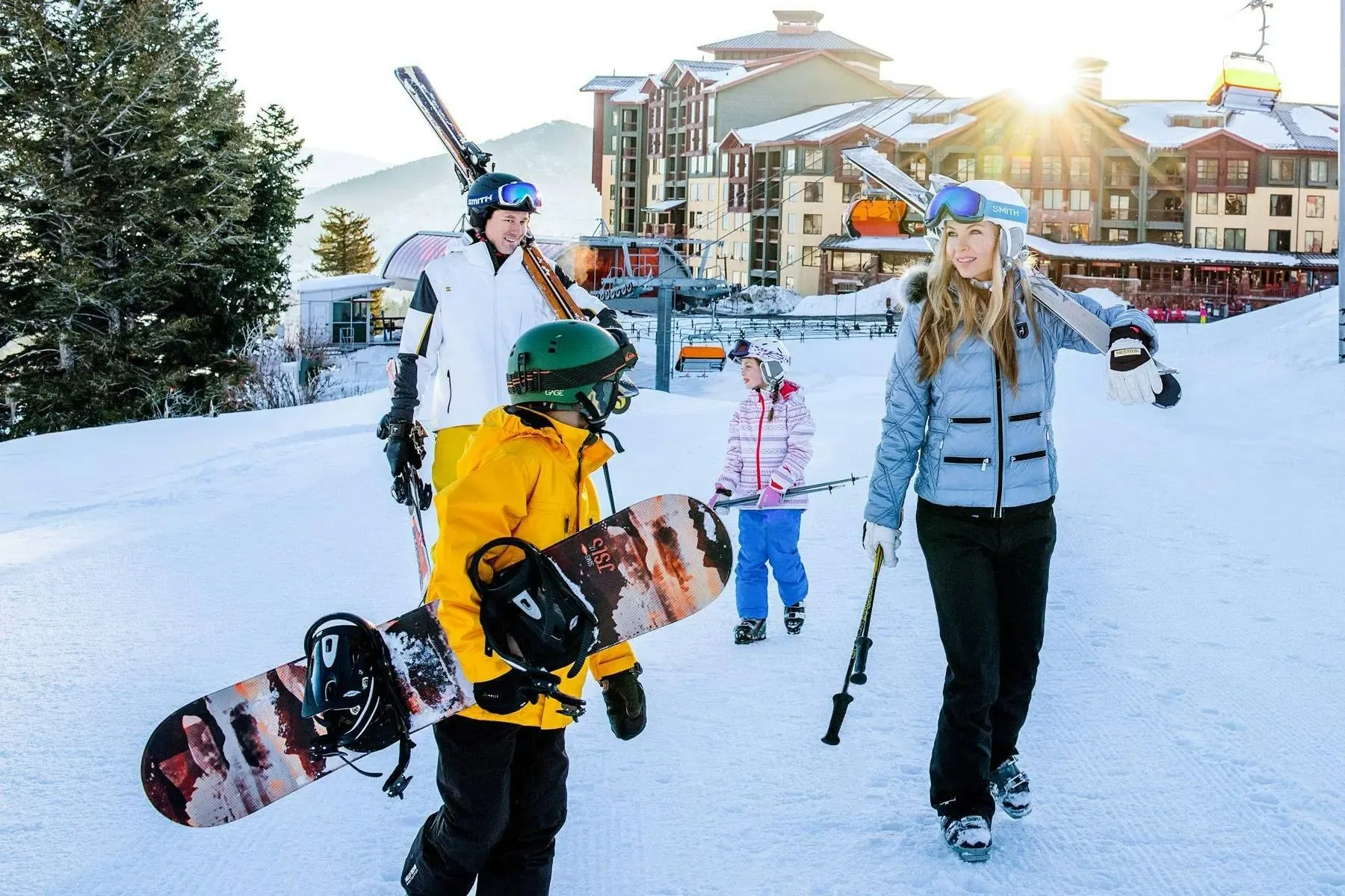 Vacaciones de esquí en familia en los Alpes