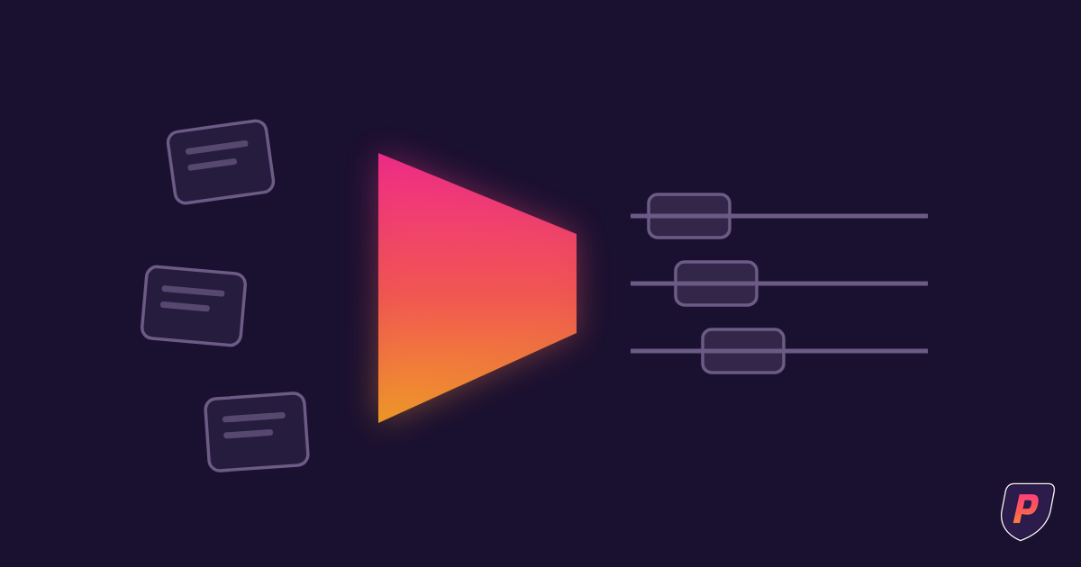 Illustration of scattered documents converging through a sunset-gradient funnel into three ordered lanes