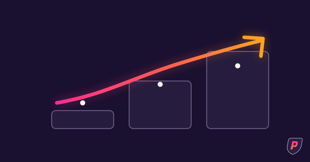 Illustration of a three-phase 90-day onboarding path rising in sunset gradient