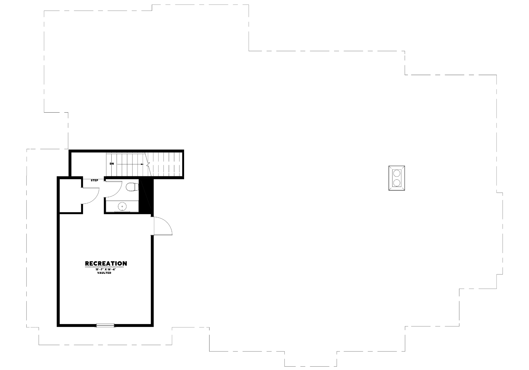 The Foundry floor plan - 3,137 sq ft, 3 bedroom, 3.5 bathroom (upper level)
