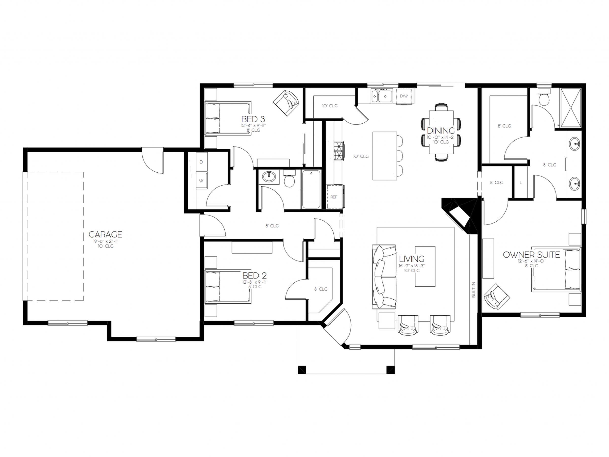 Netherclift floor plan - Main Floor, 1,480 sq ft, 3 bedrooms, 2 bathrooms
