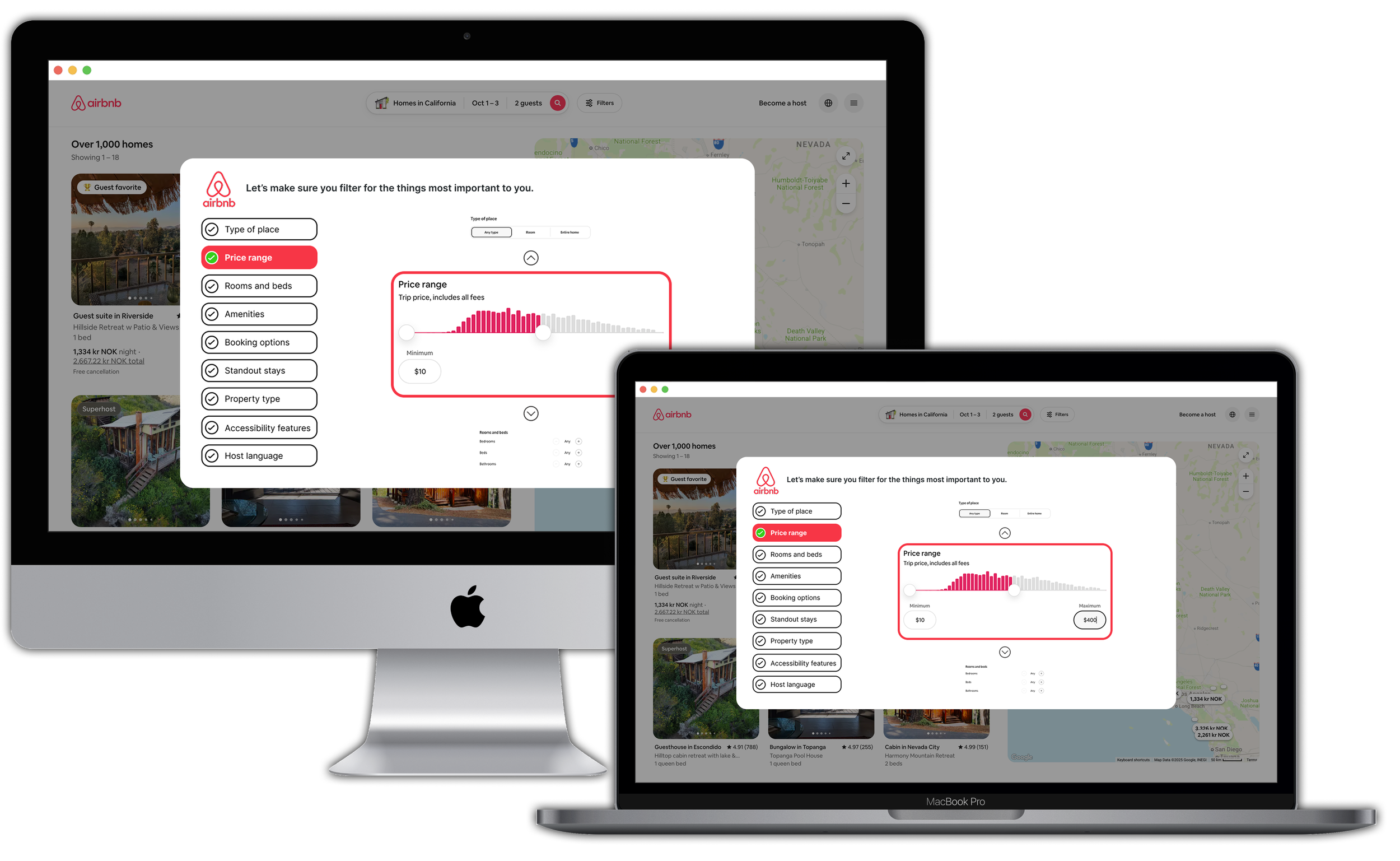 Solution mockups