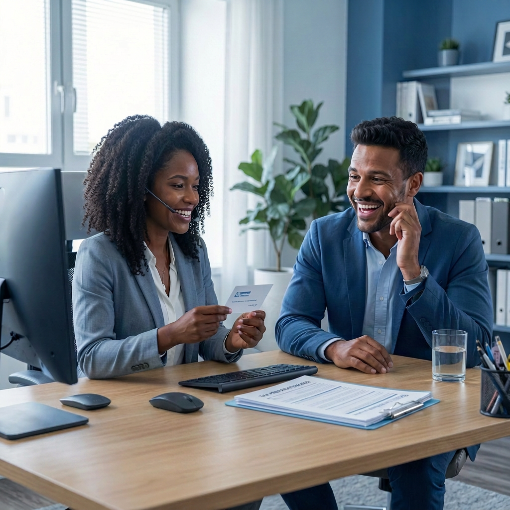 Couple preparing for consultation with their tax preparer