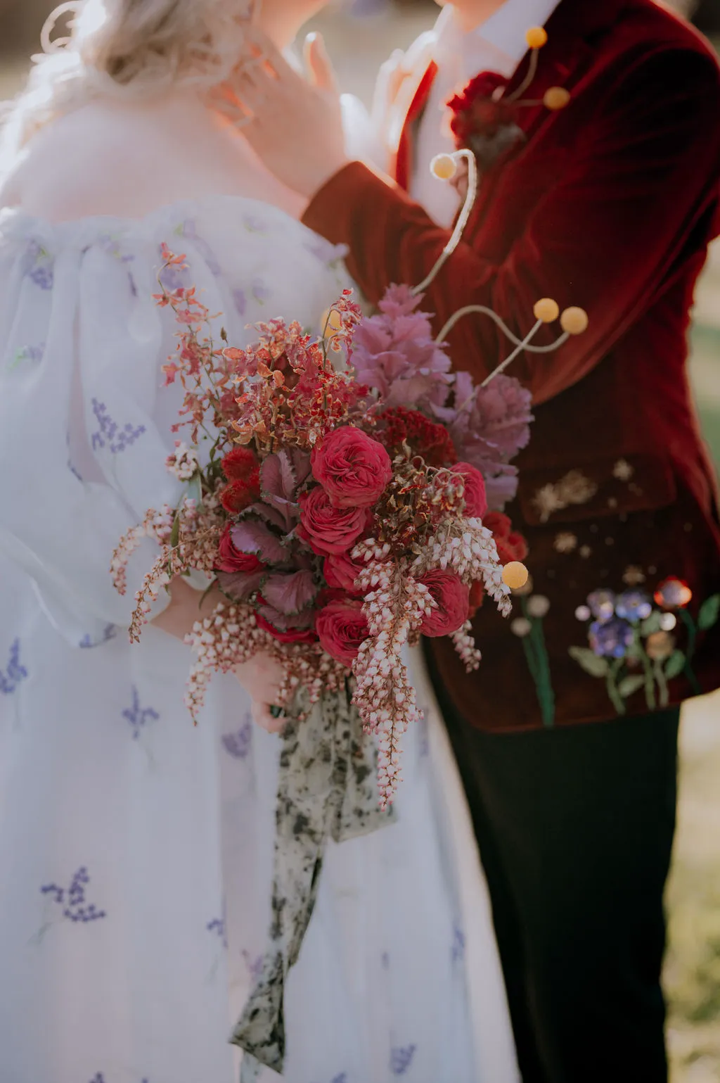 Wedding florals from Fiona and David's wedding, styled by Ripple Studio [VERIFY]