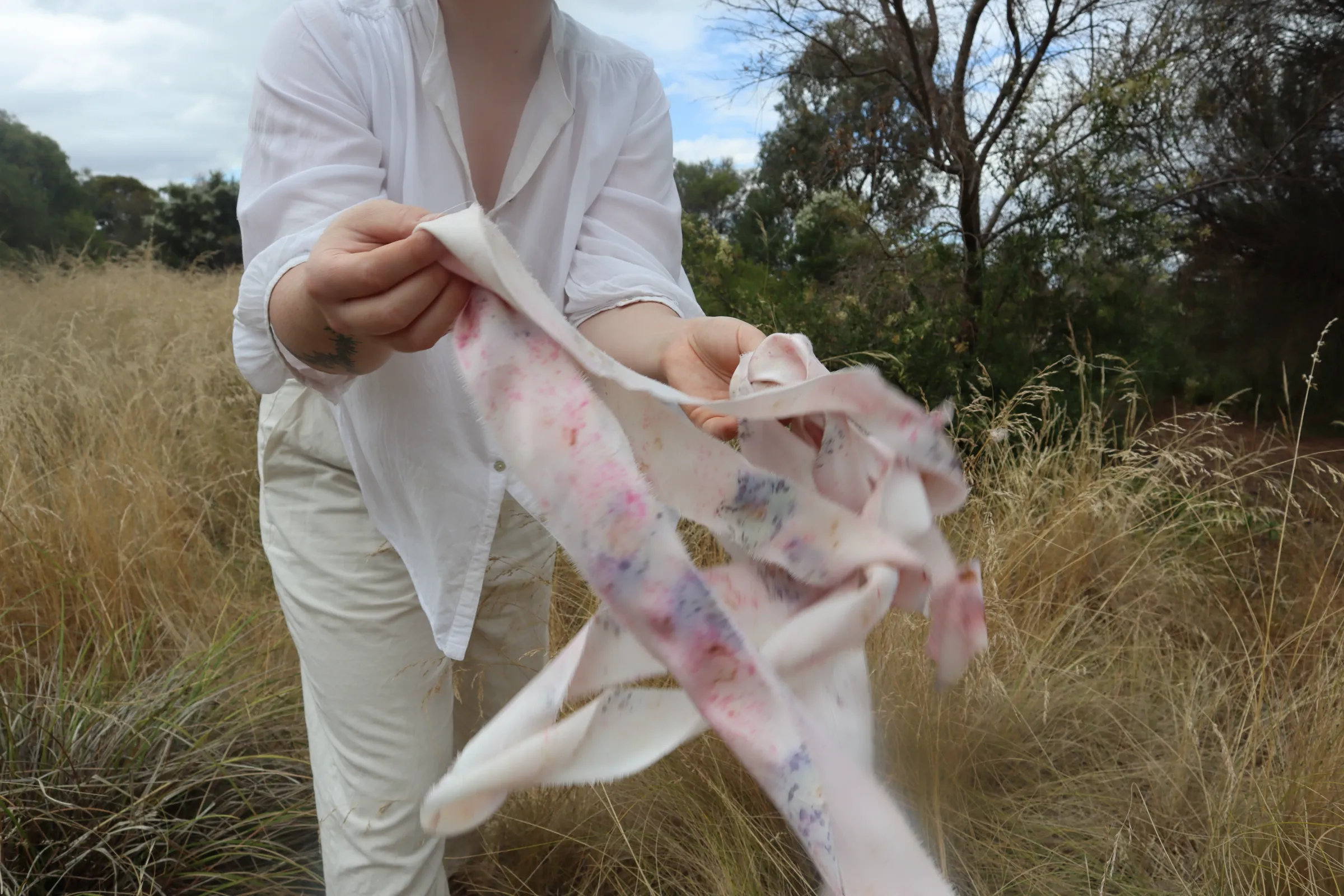 Hand-dyed silk ribbons by Ripple Studio, Melbourne [VERIFY]