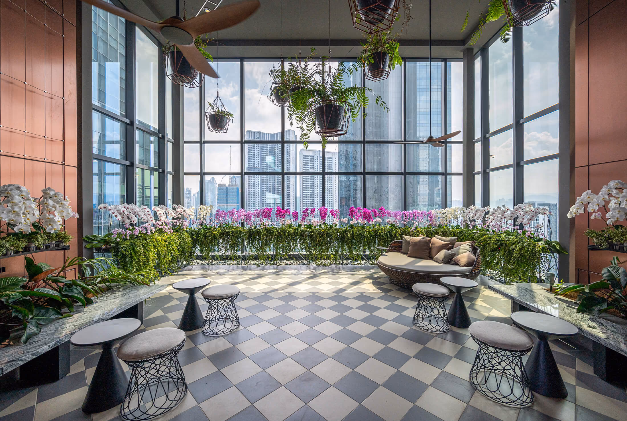 Residents' lounge at TRX Residences