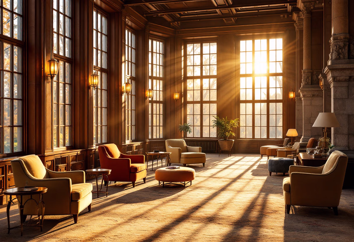 image of a university reading room