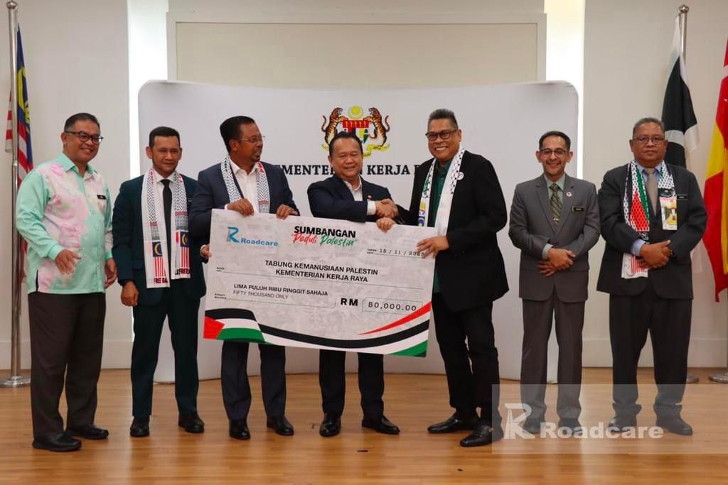 Protasco Active photograph: #teamroadcare Peduli Palestin
