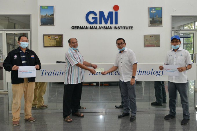 Protasco Active photograph: Sumbangan Rm10,000 Oleh Roadcare Kepada Gmi Dalam Penghasilan Face Shield & Aerosol Booth