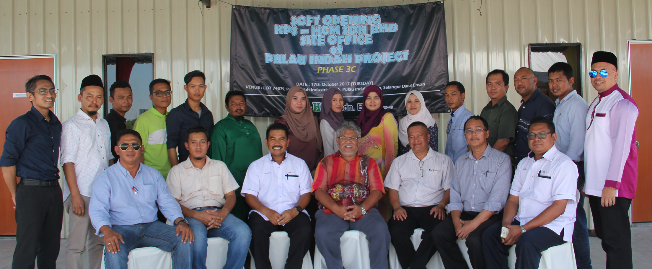 Protasco Active photograph: Soft Opening of KPS-HCM Sdn Bhd Site Office of Pulau Indah Project Phase 3