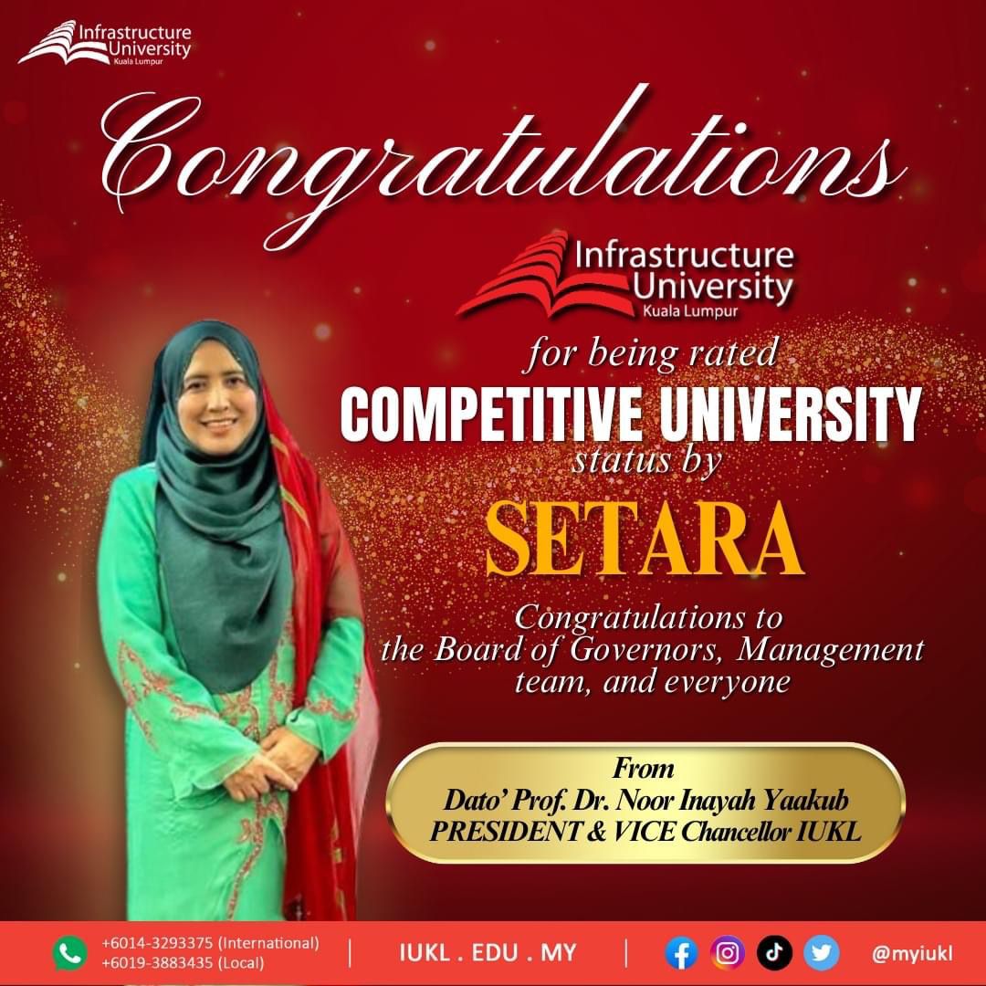Protasco Active photograph: IUKL Rated As The Competitive University Status By SETARA AUDIT