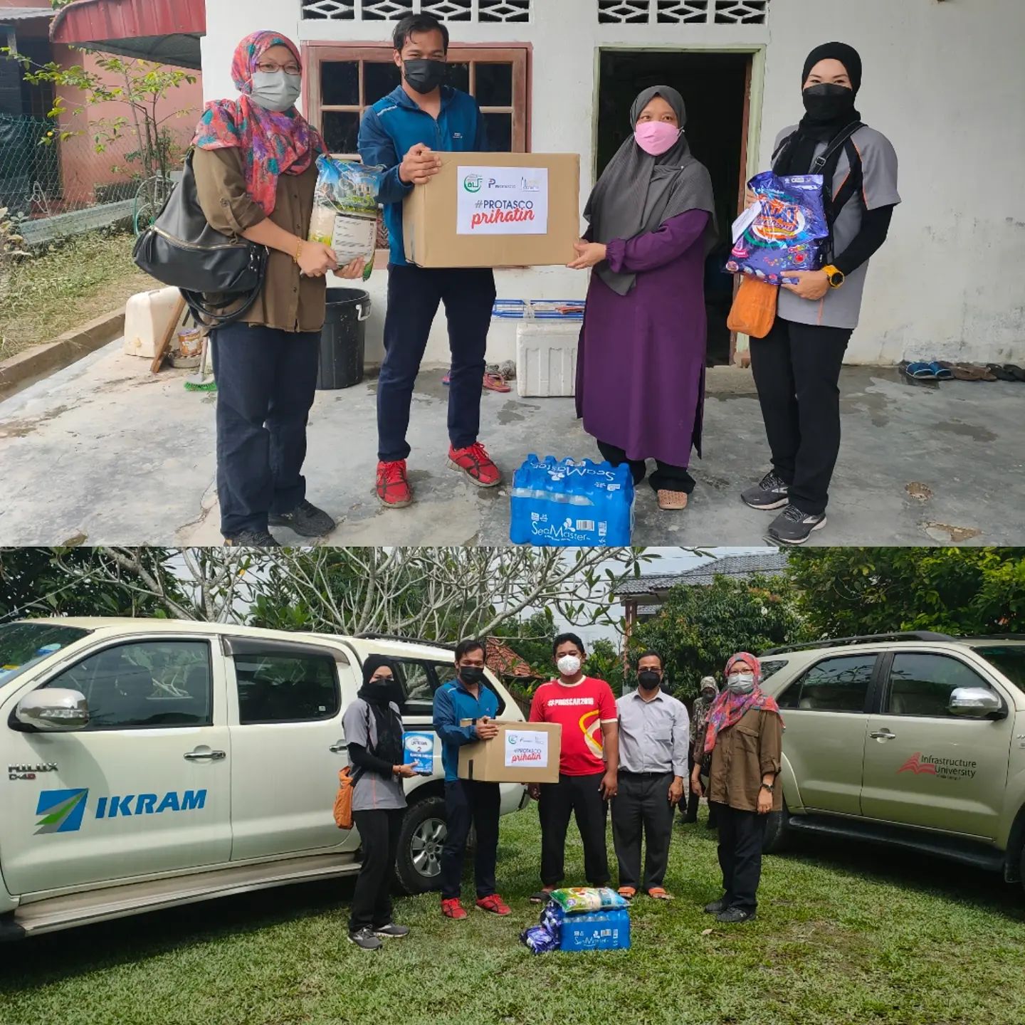 Protasco Active photograph: Sumbangan Bantuan Banjir Protasco & Tabung Zakat IUKL