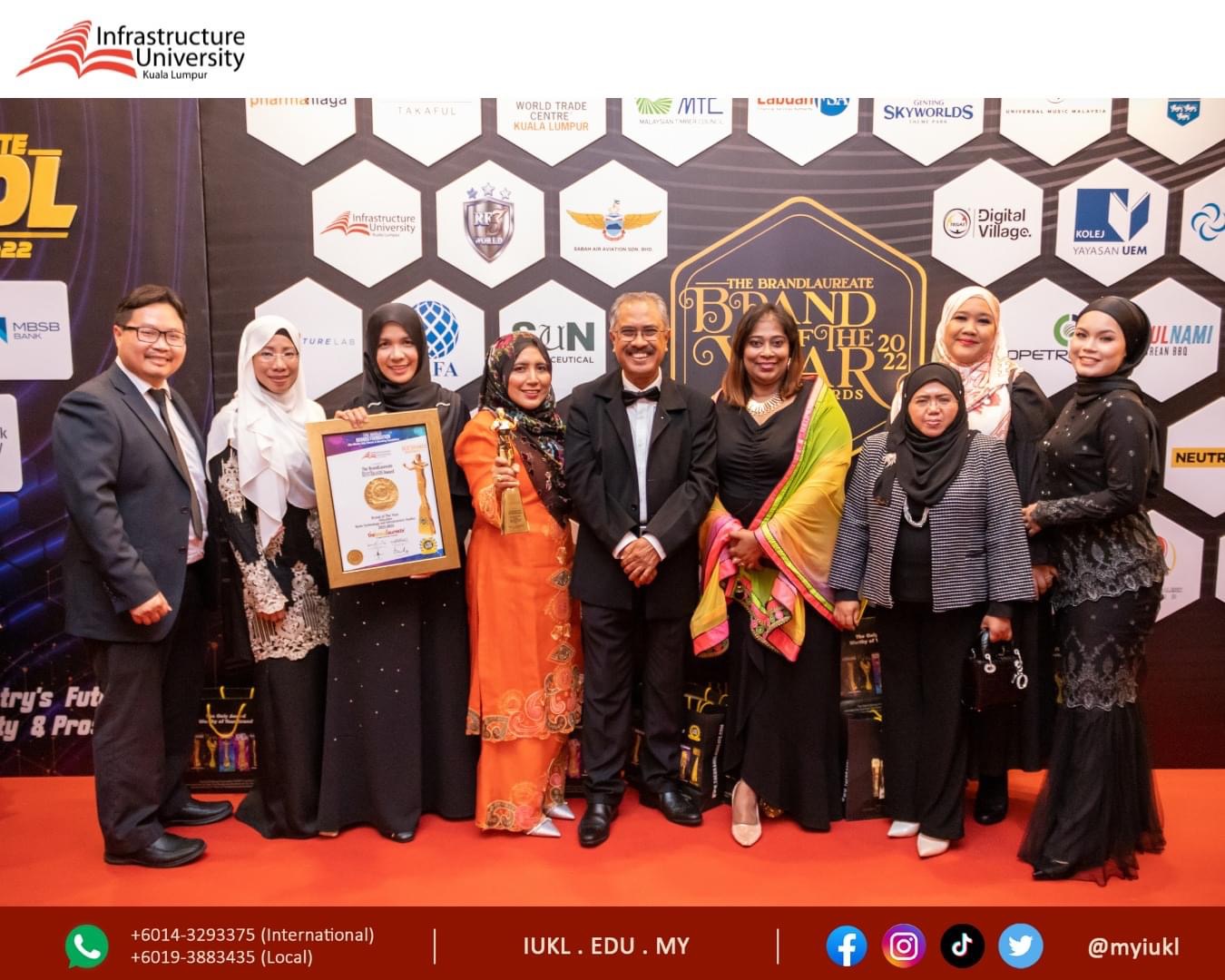 Protasco Active photograph: IUKL was awarded BestBrands Award