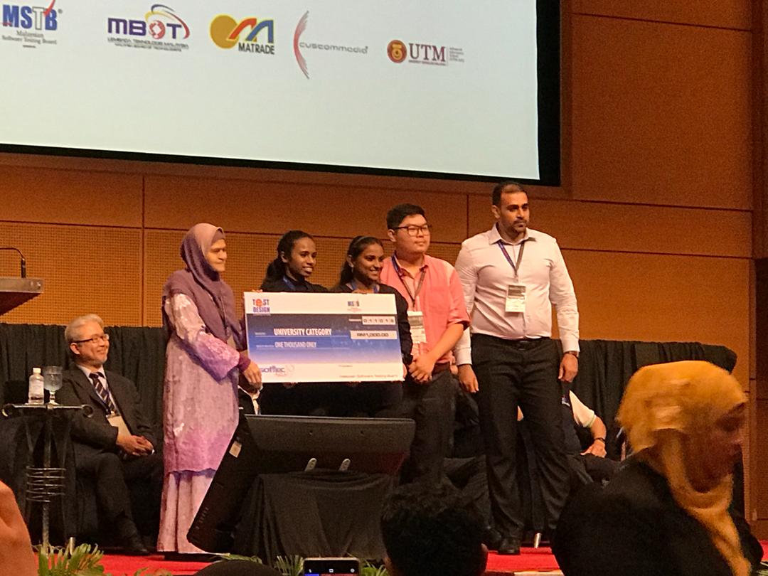 Protasco Active photograph: IUKL Won Second Place in Test Design Competition (Tdc 2019)