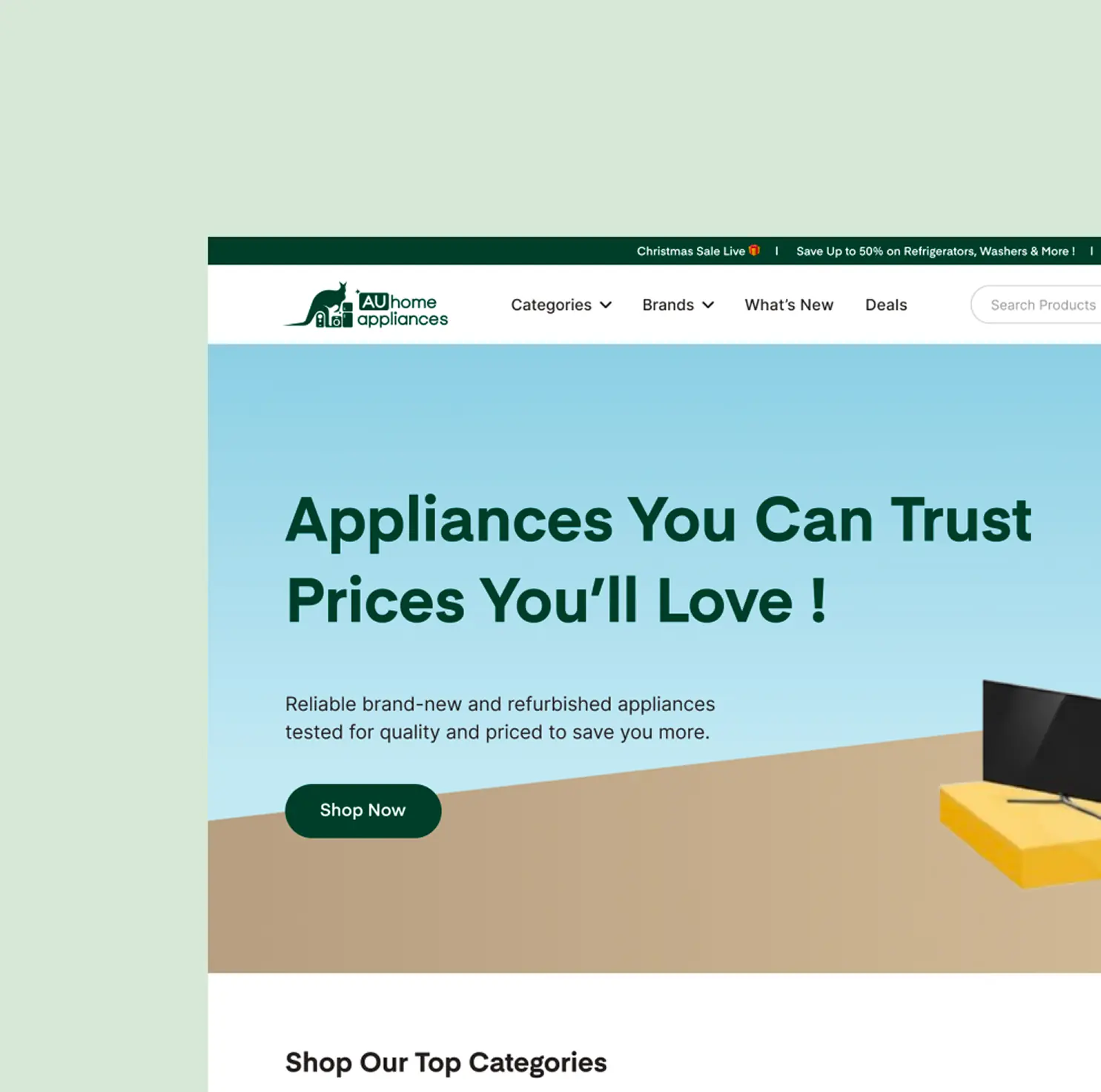 AUhome Appliances case study visual 7