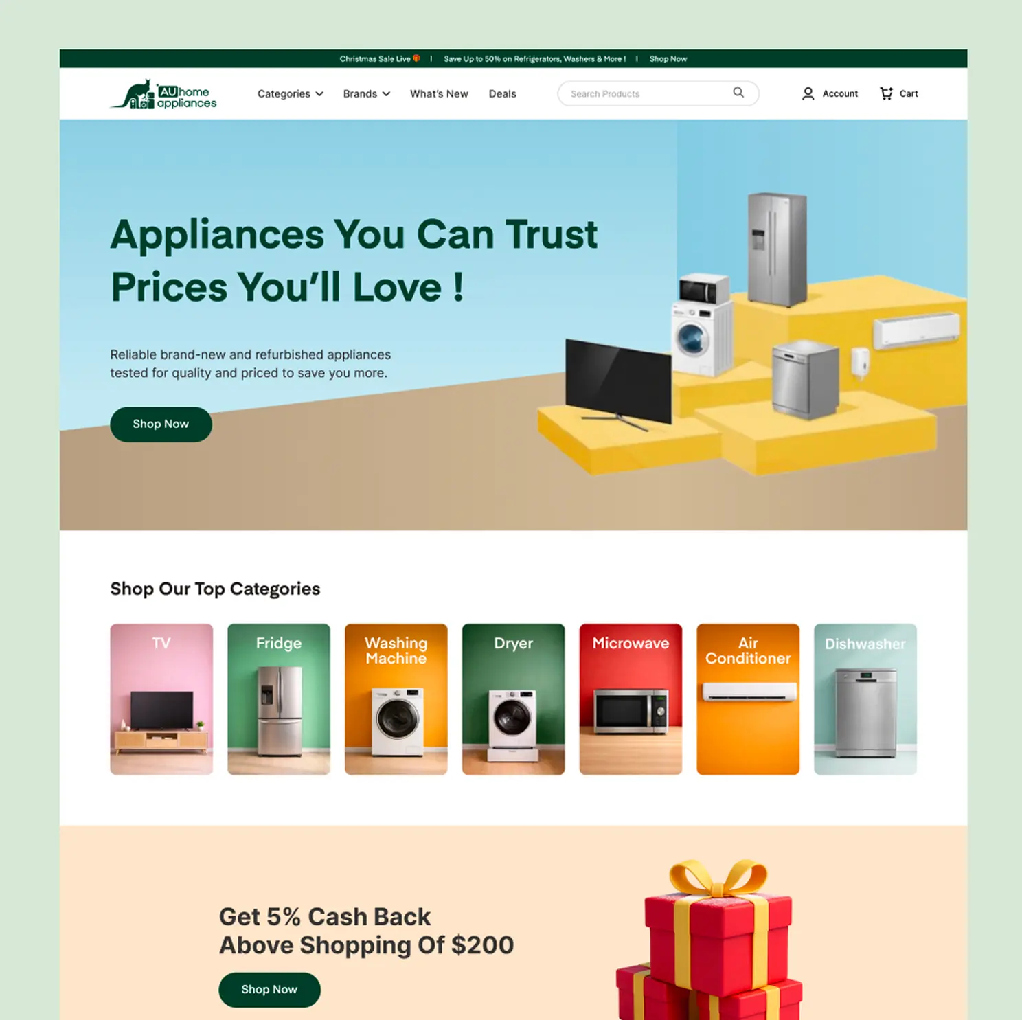 AUhome Appliances case study visual 6