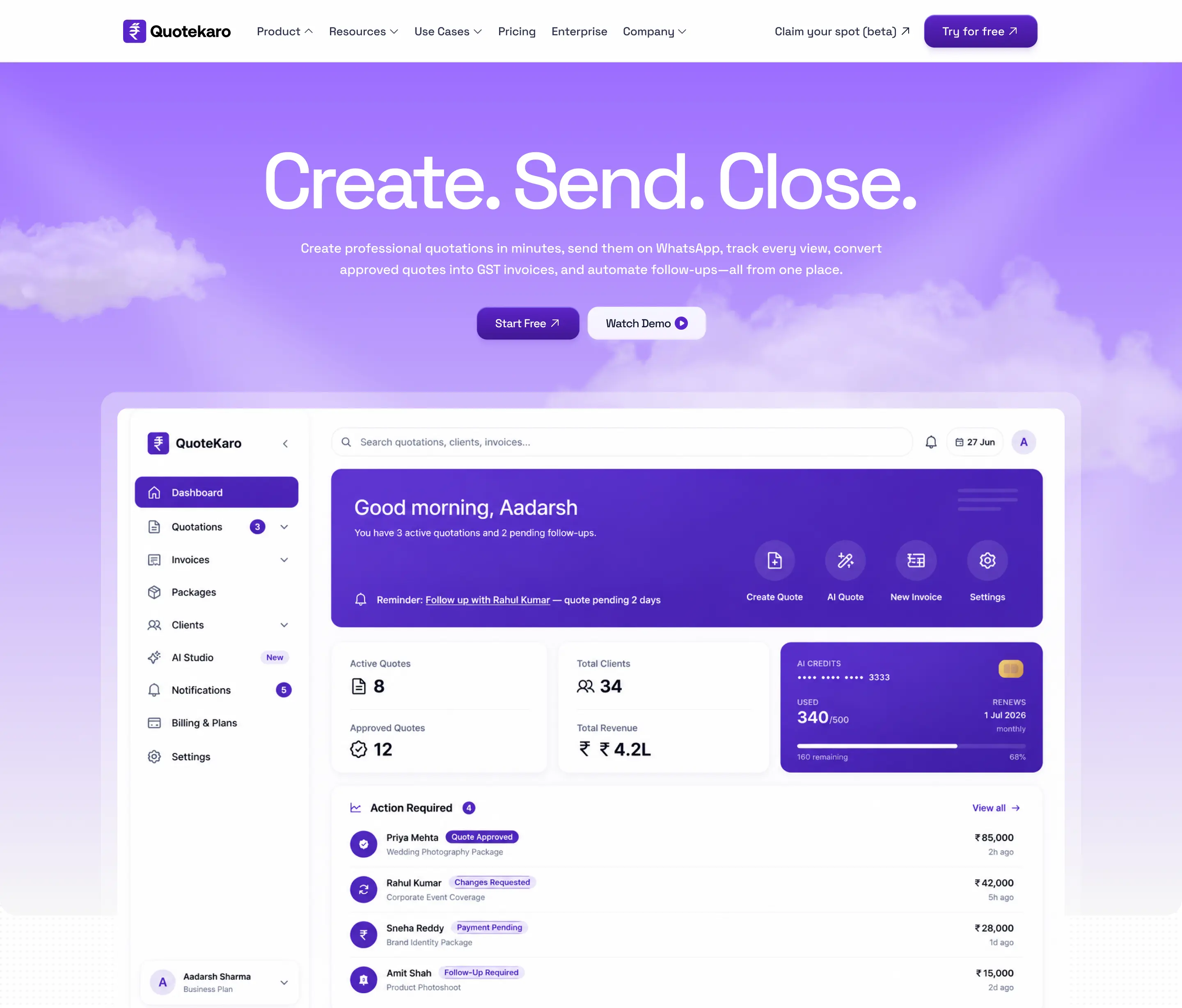A Smarter Quotation & Invoicing Platform case study visual 1