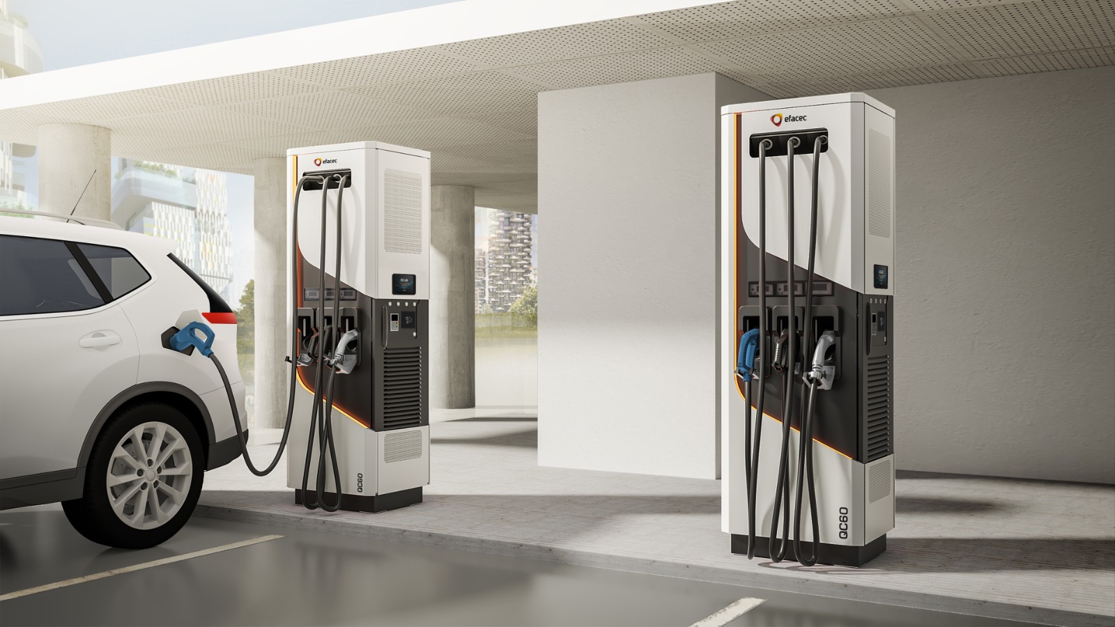 EFACEC QC Schnellladesäule mit 60 bis 120 kW