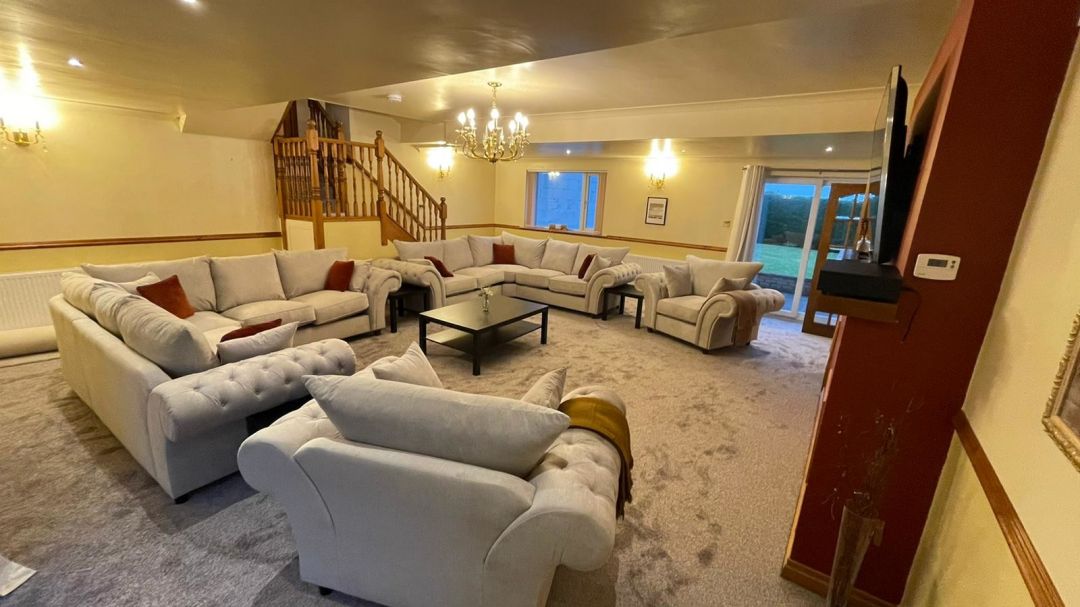 Living area inside The Chesters