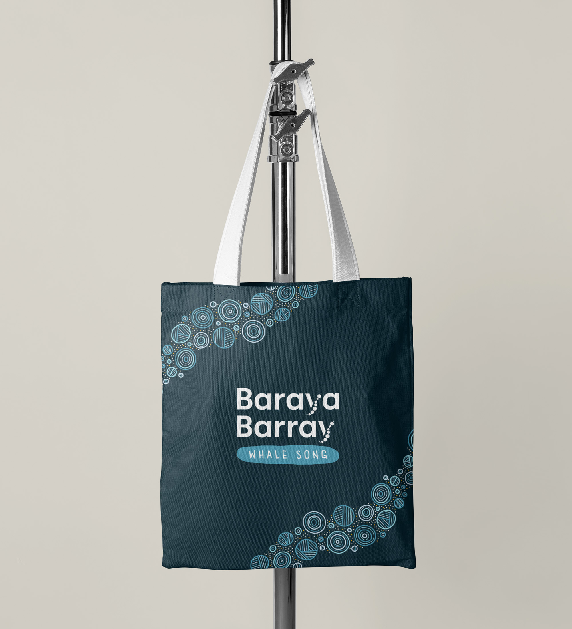 Detail from the Baraya Barray artwork representing the East Coast whale migration