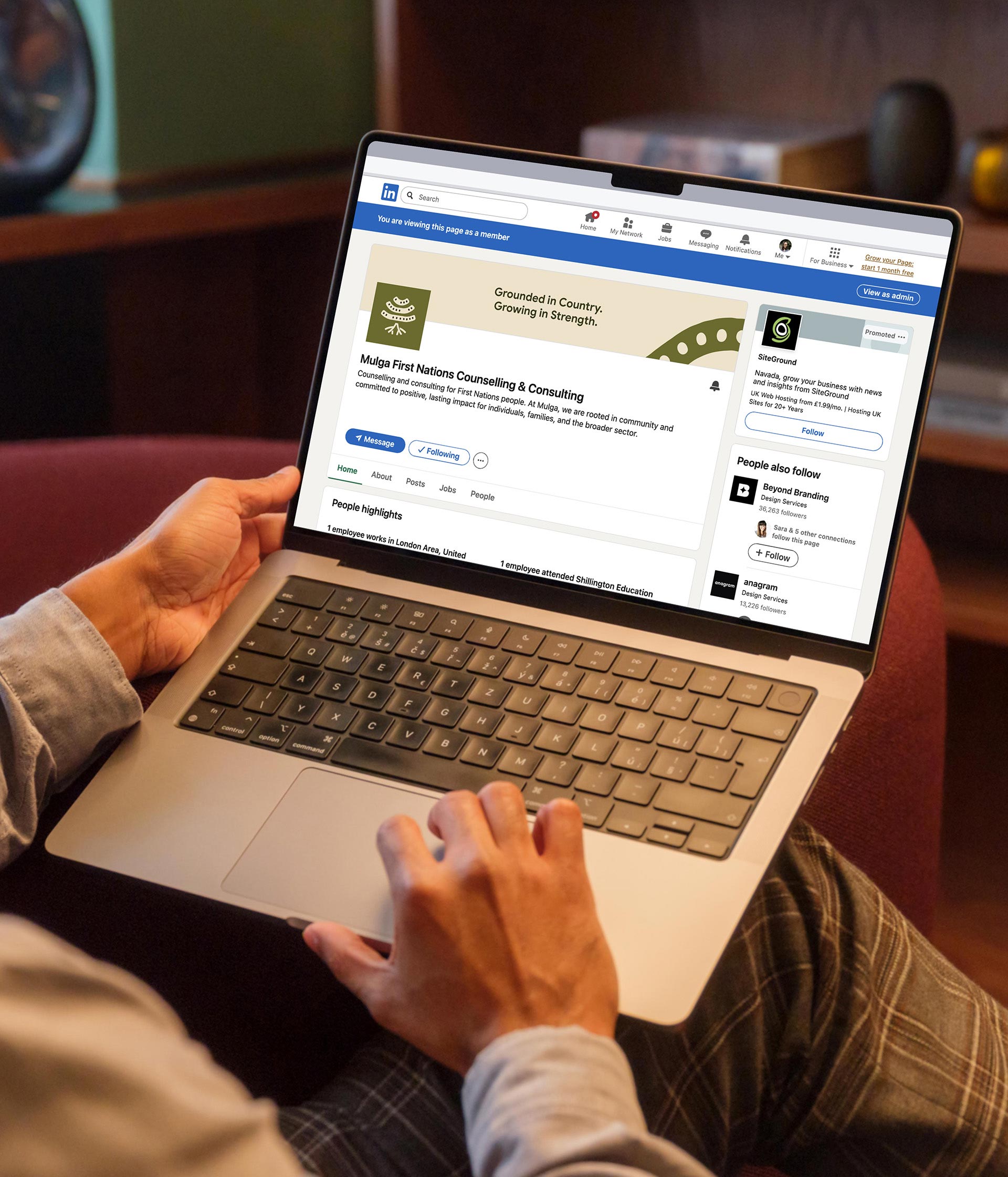 The Mulga LinkedIn banner design