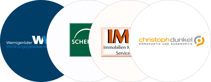 Logos ausgewählter Mandanten der Steuerkanzlei Alexandra Schmidt