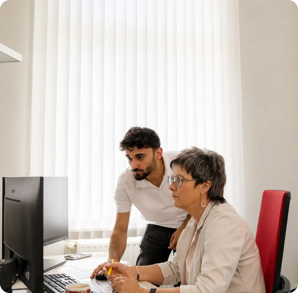 Zusammenarbeit am modernen Arbeitsplatz