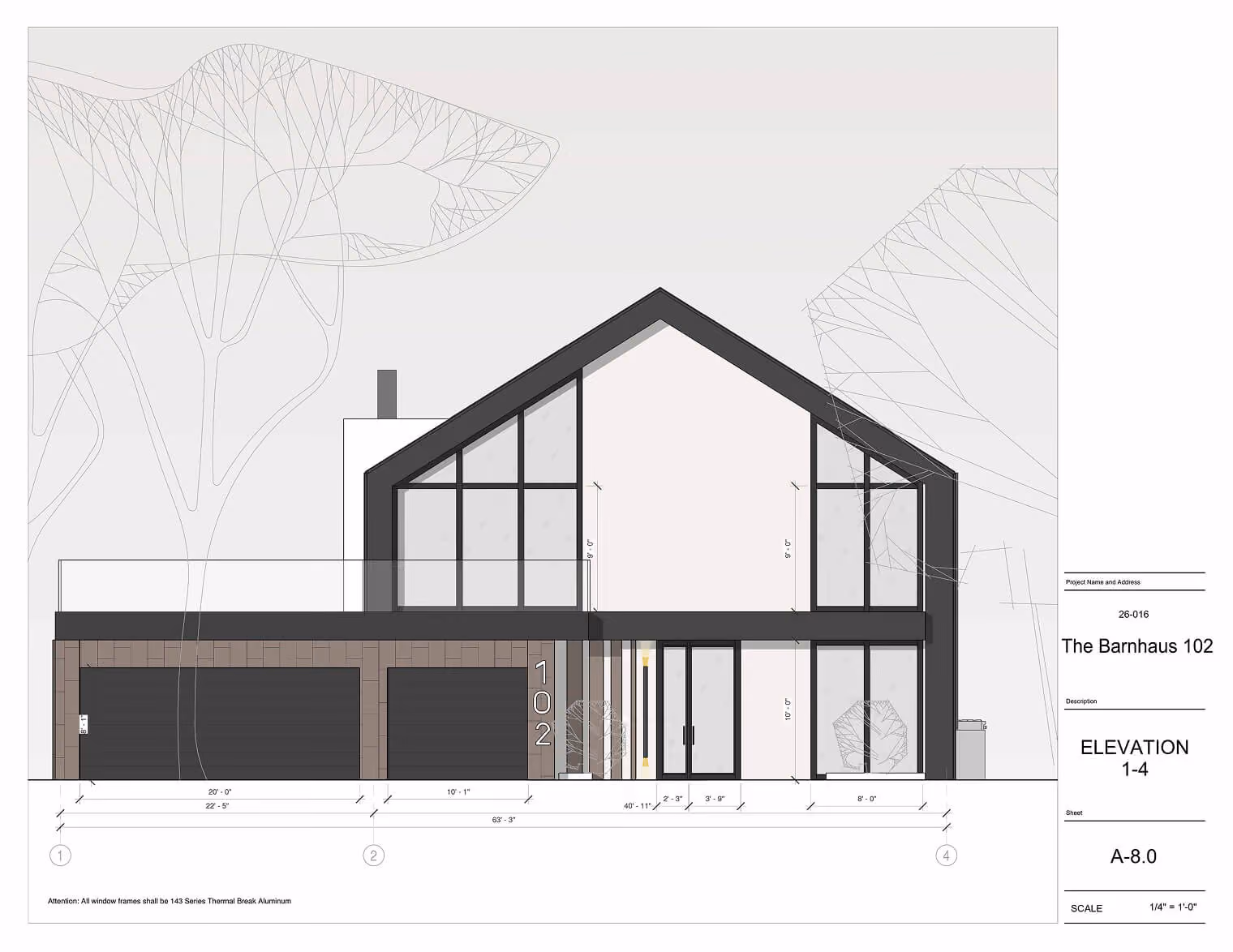 Model 102, The Barnhaus, a modern barn-style home, Chicago, North Shore & Southern Wisconsin