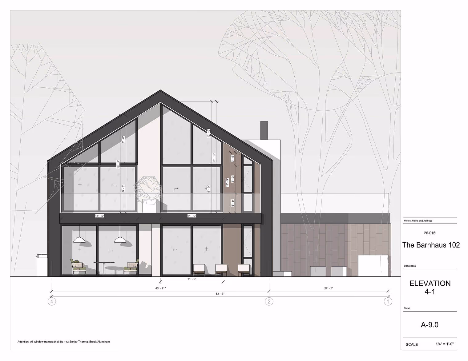 Model 102, The Barnhaus, a modern barn-style home, Chicago, North Shore & Southern Wisconsin
