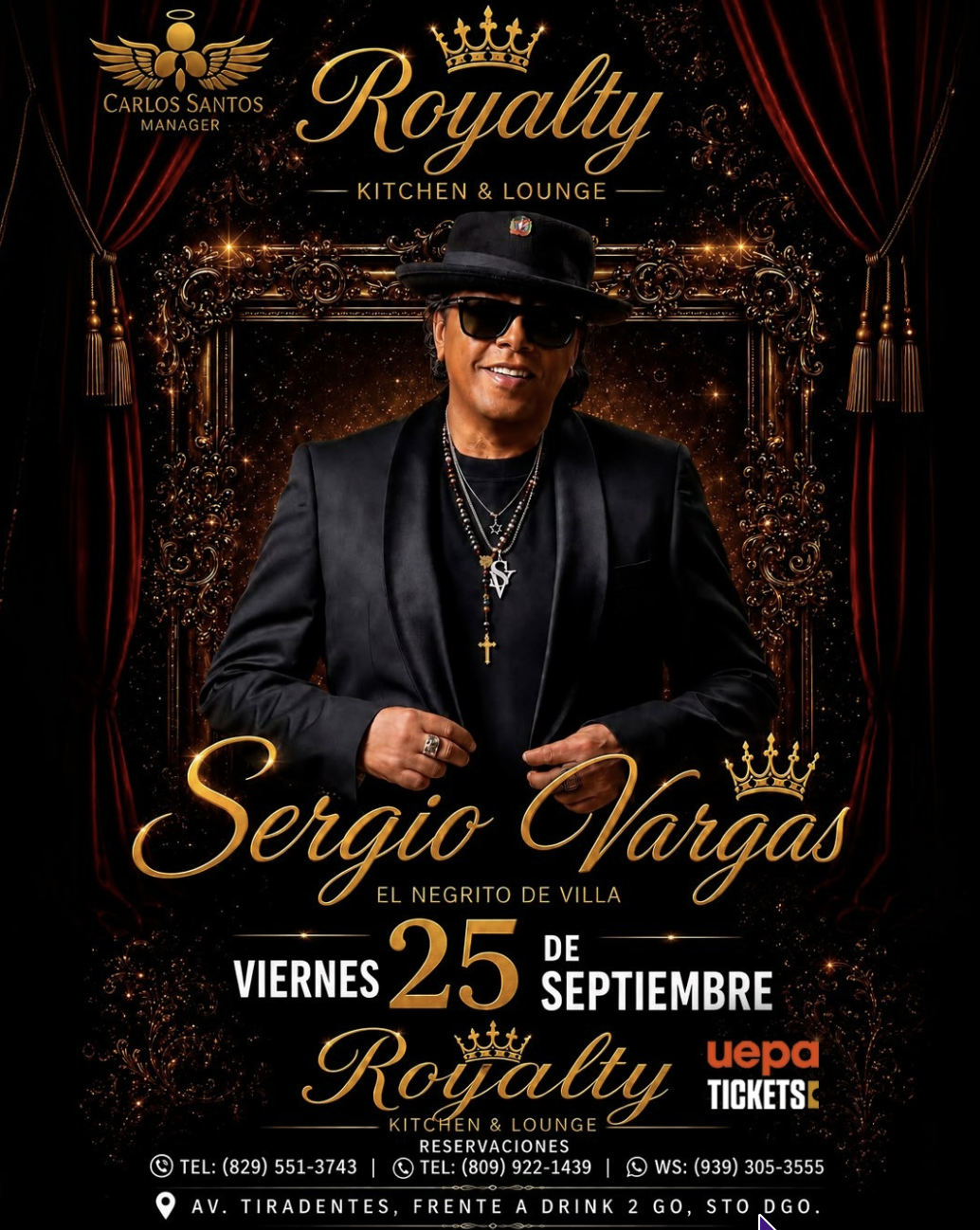 Sergio Vargas en Royalty Kitchen & Lounge