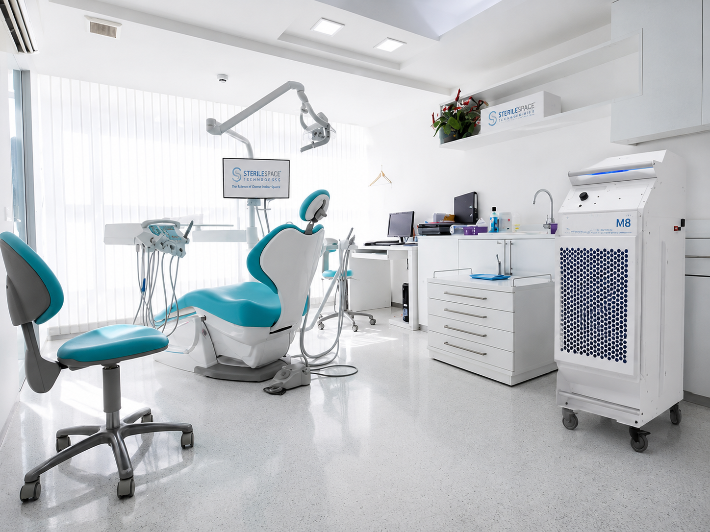 SterileSpace system in a dental clinic