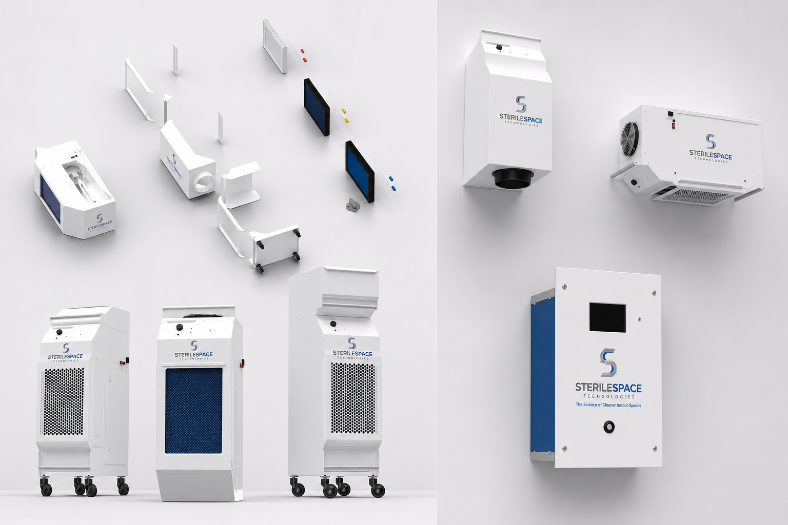 SterileSpace professional air purification product lineup
