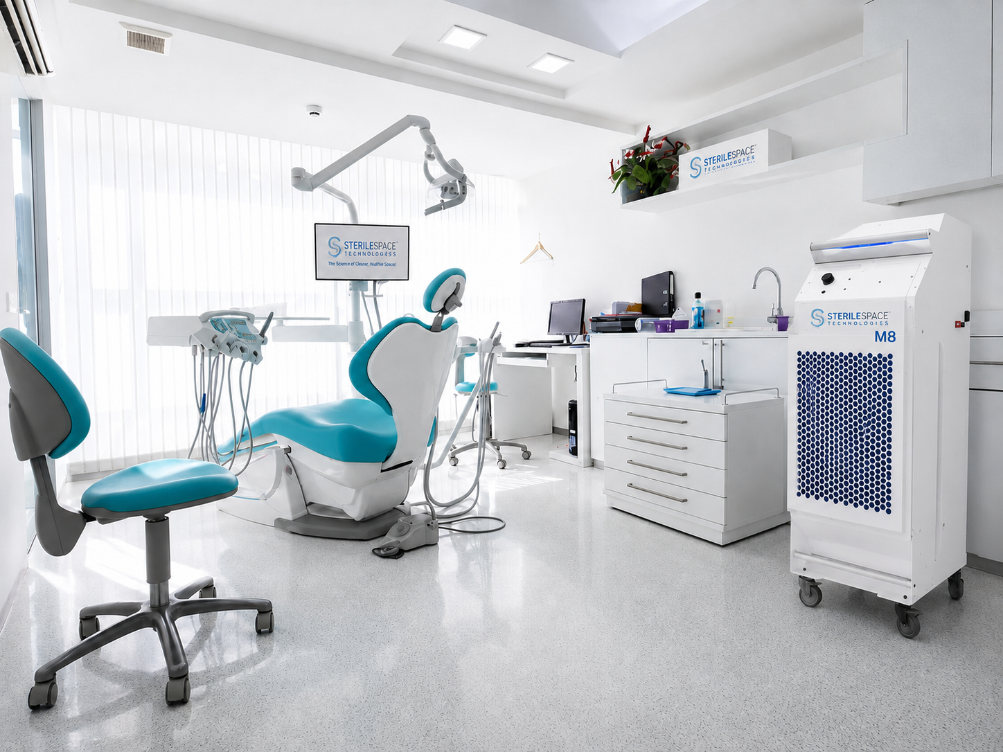 Dental clinic air purification application