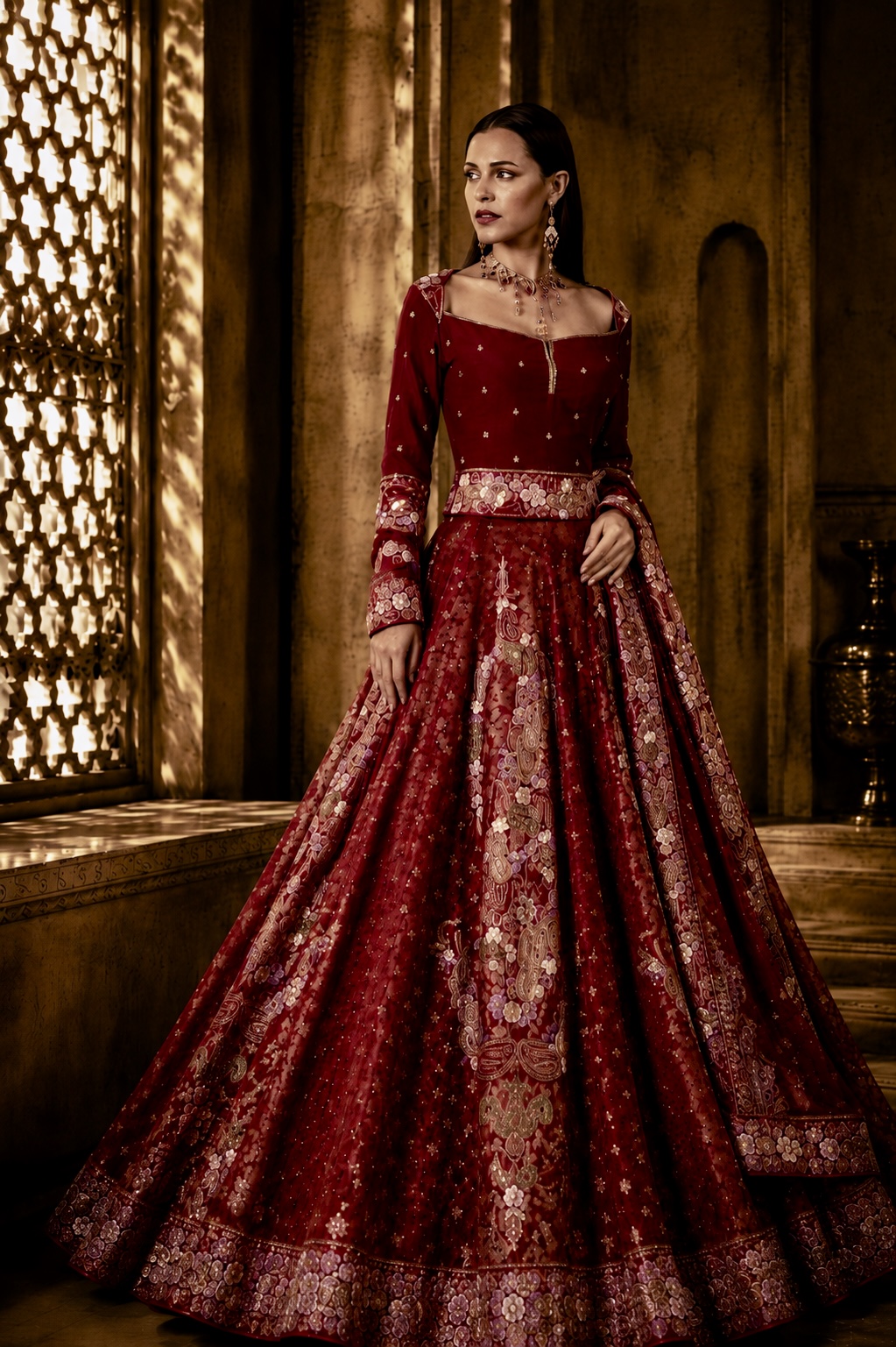 Ornately embroidered couture ensemble from Imperial by Alia Qureshi Atelier