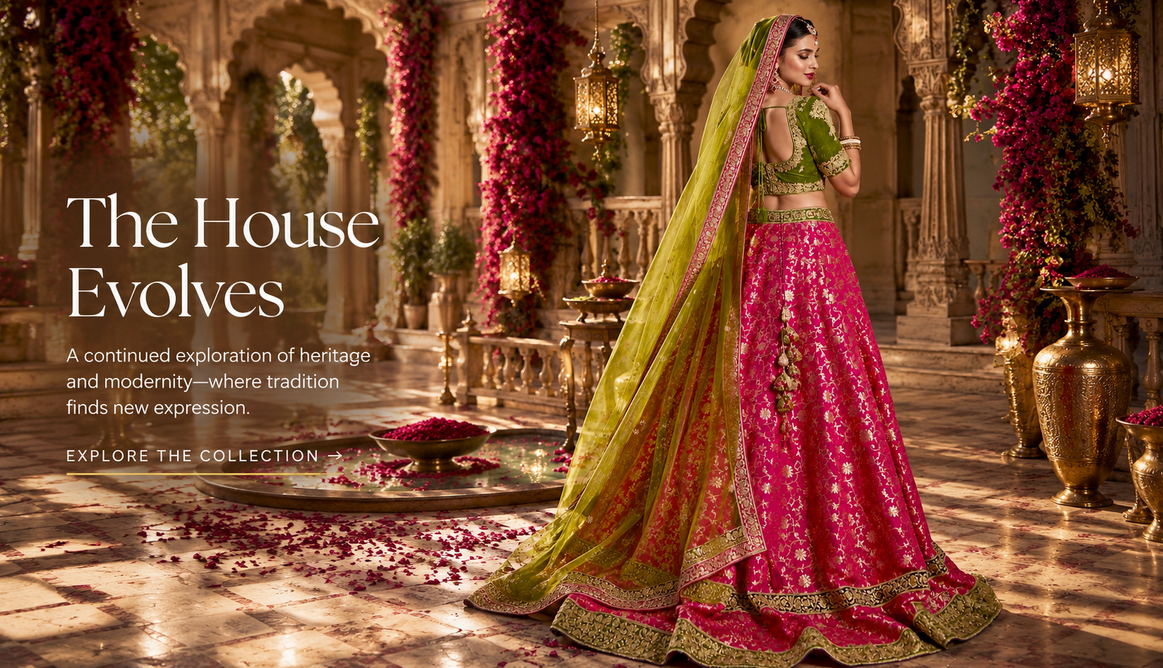 Embroidered couture ensemble from Éternelle by Alia Qureshi Atelier