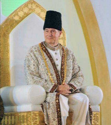 Prince Karim Aga Khan at a formal event.